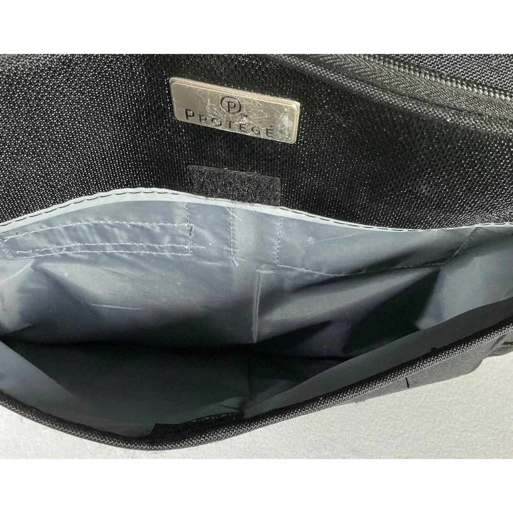 Protege Rolling Travel‎ Carry On Laptop Bag Black Wheeled Luggage Telescopic